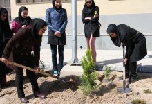 گزارش تصویری مراسم روز درخت کاری در دانشگاه  با حضور ورزشکاران ملی پوش شهرستان شاهرود  